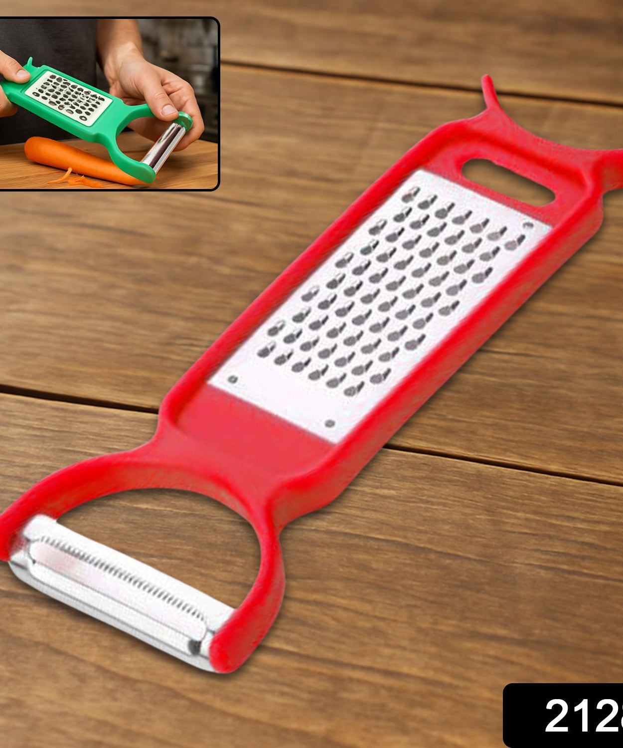 Kitchen 3 in 1 Multi Purpose Vegetable Peeler Grater Cutter for Food Preparation