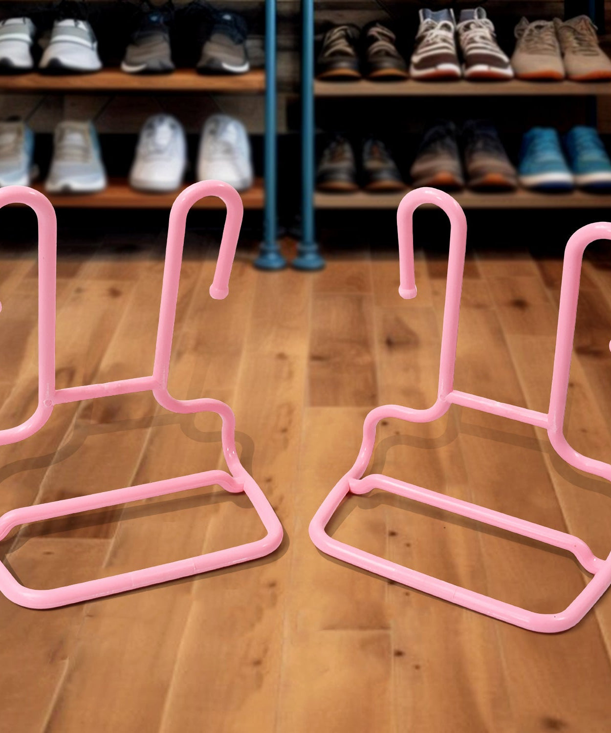 Multi-Function Drying Rack & Shoe Organizer – Hanging Storage Shelf for Wardrobe & Closet, Shoe Stand & Holder (2 Pc Set)