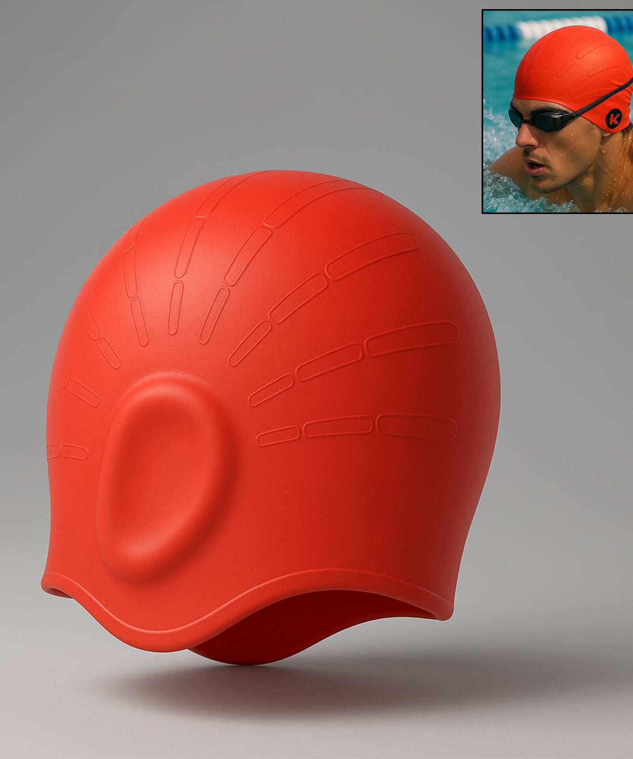 Knx Professional Silicone Swimming Cap (1 Pc)