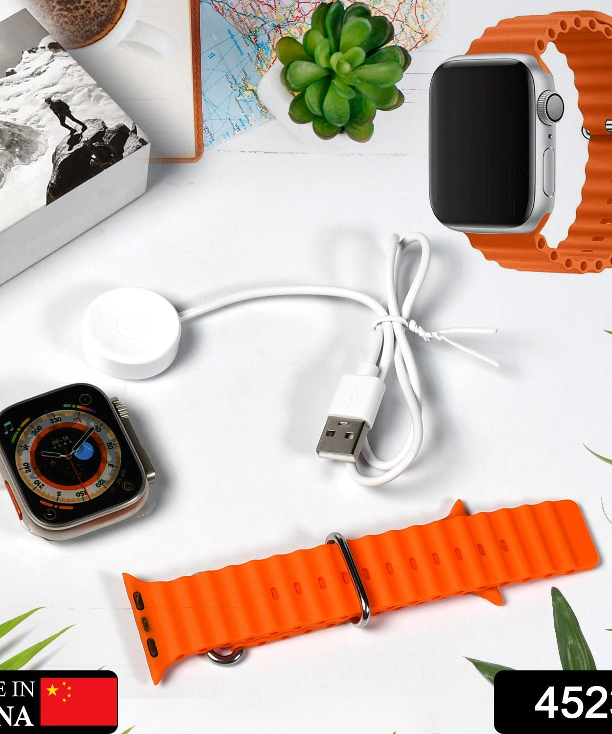 Fitness smartwatch with wireless charge