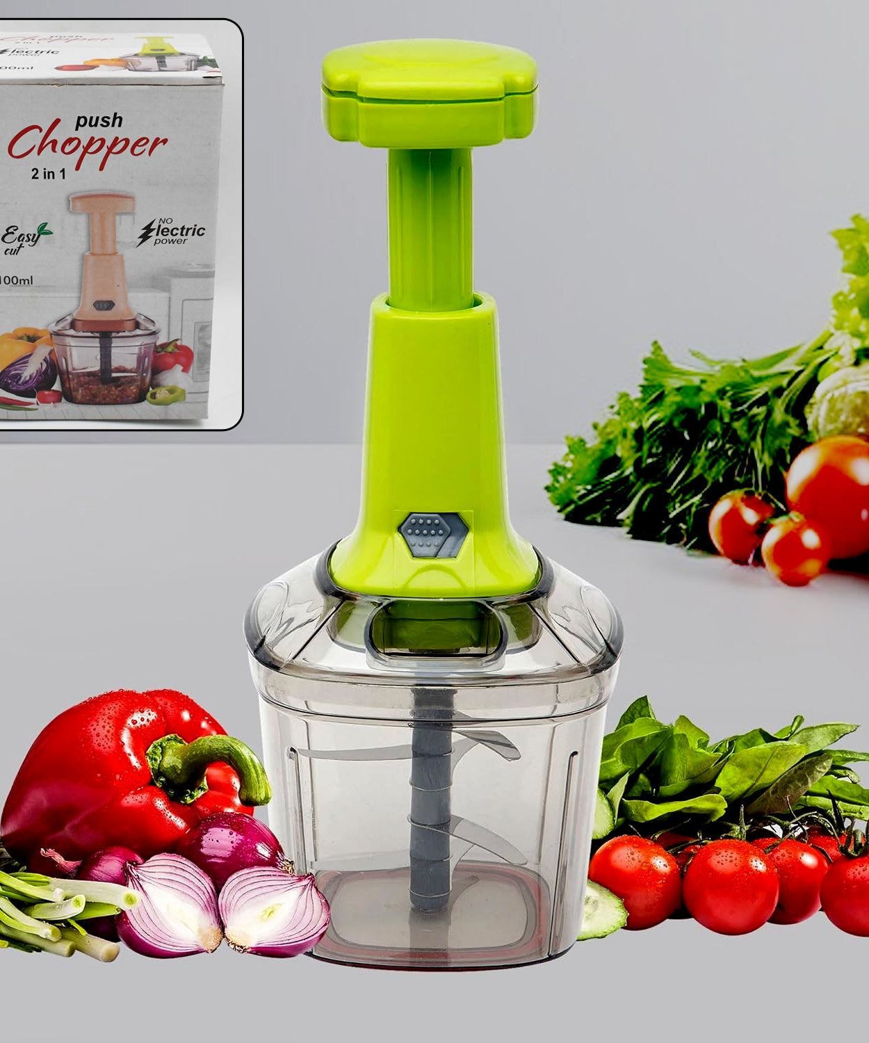 2in1 Press Vegetable Choppers for Kitchen 