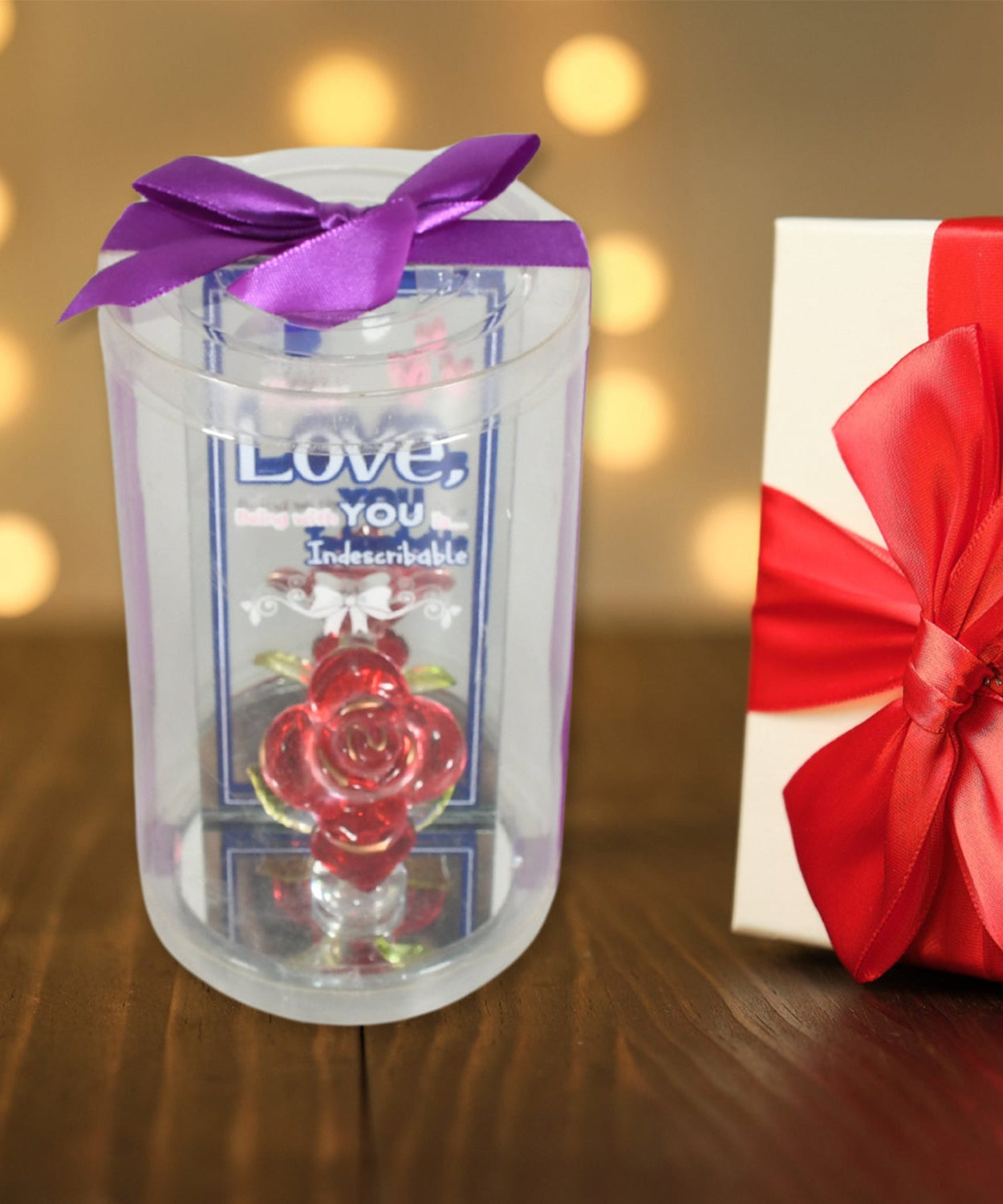 Lovely Rose Showpiece – Romantic Gift Set for All Occasions (1 Pc)
