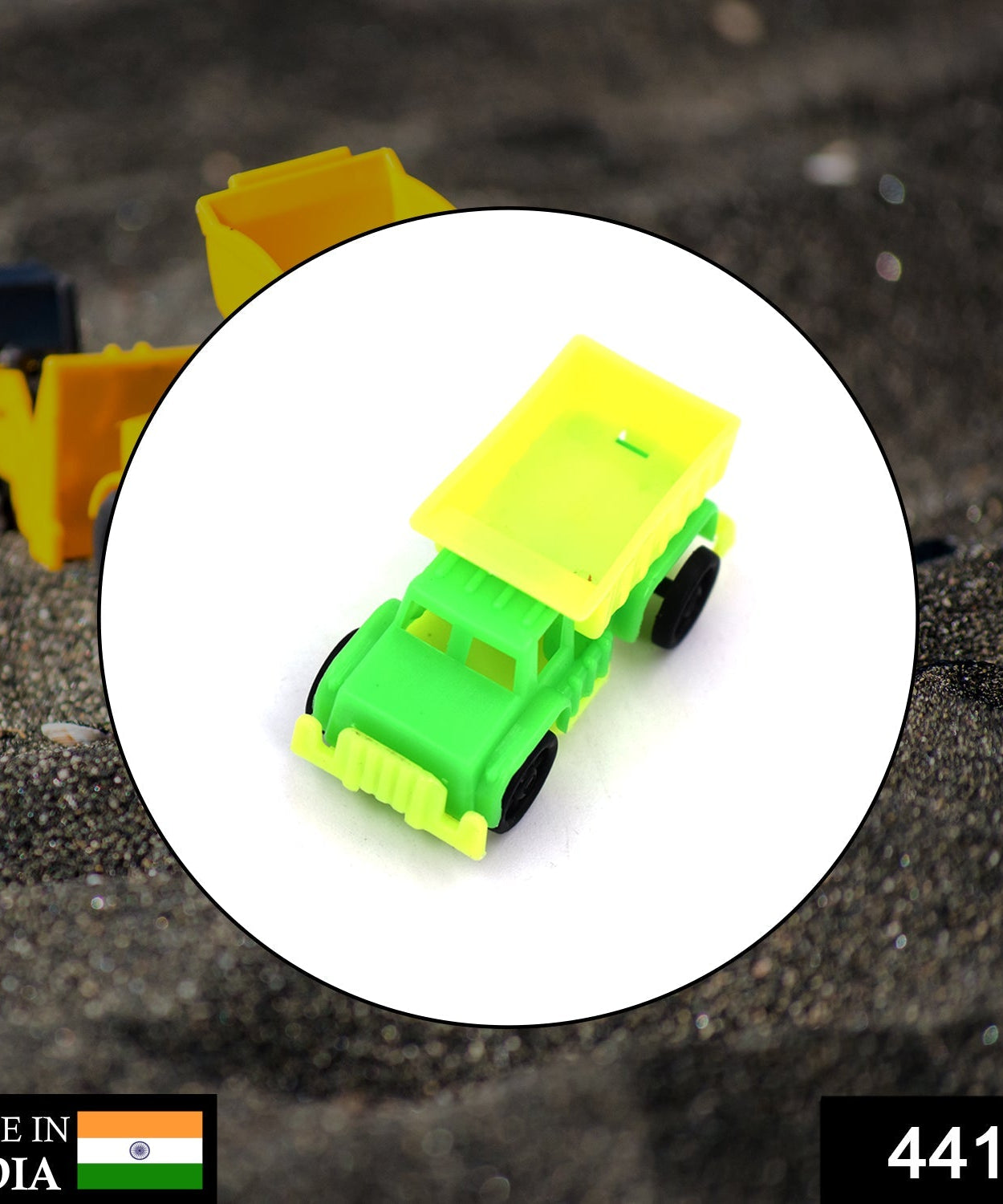 Toy dump truck with movable parts