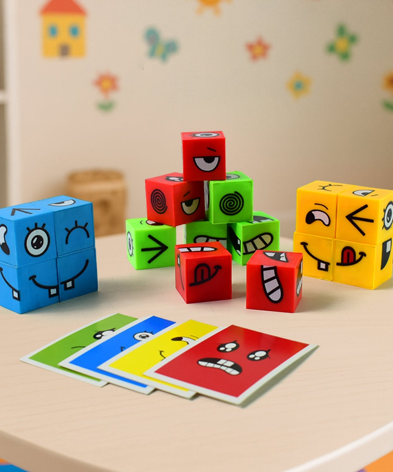 Face Expression Blocks Game Set for Children
