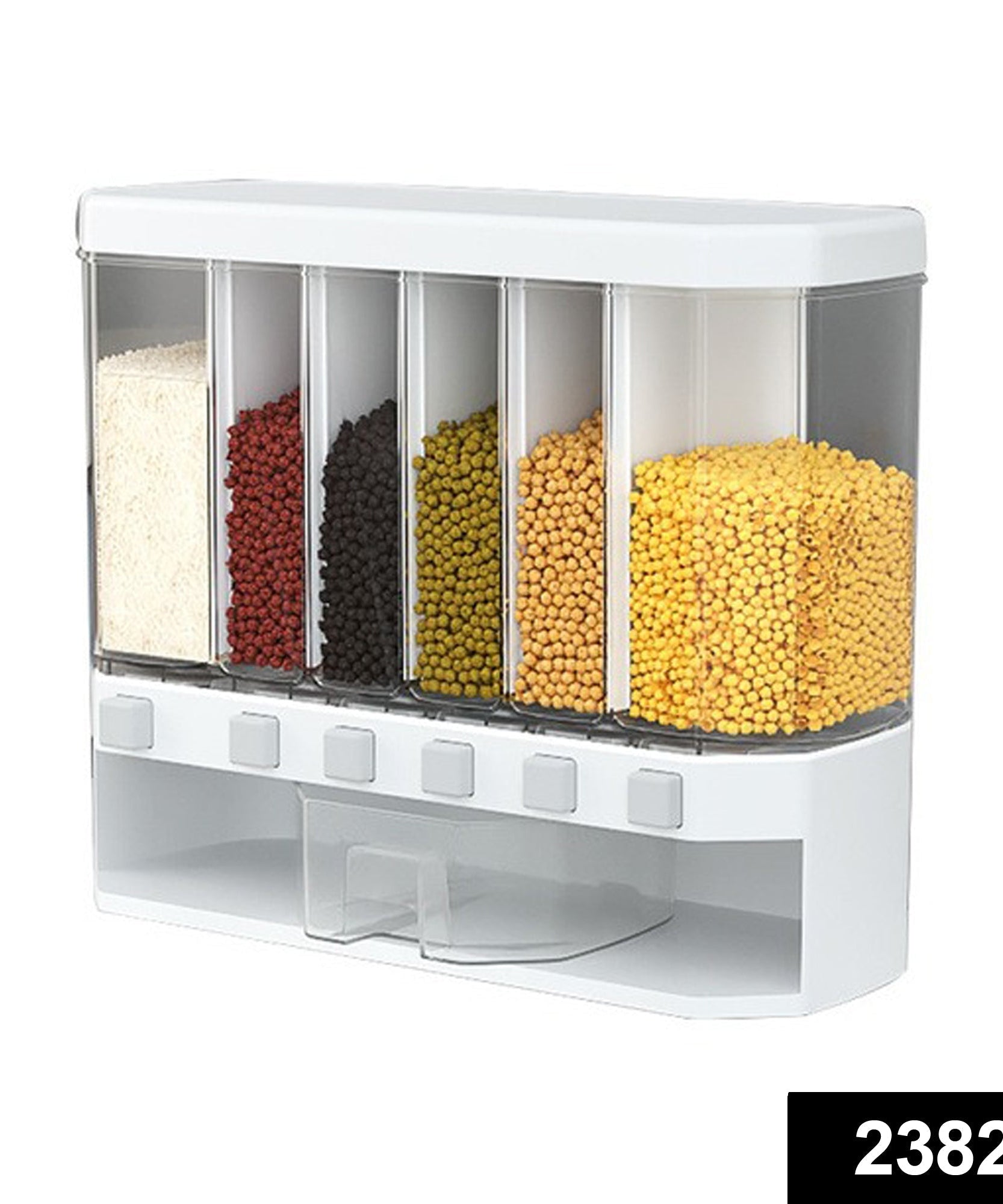 Press grain storage tank, wall-mounted for convenience