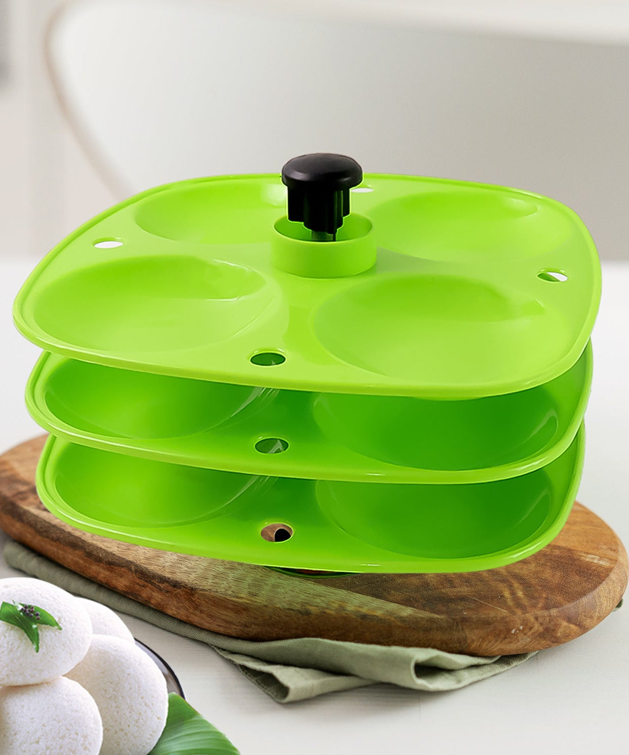 3 Layer Idli Stand for Holding and Serving Idlis (Household Kitchen Use)