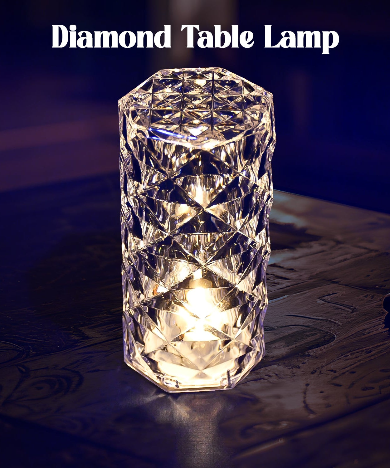 Diamond table lamp Candles for Home Decoration, Crystal Candle Lights, Diwali