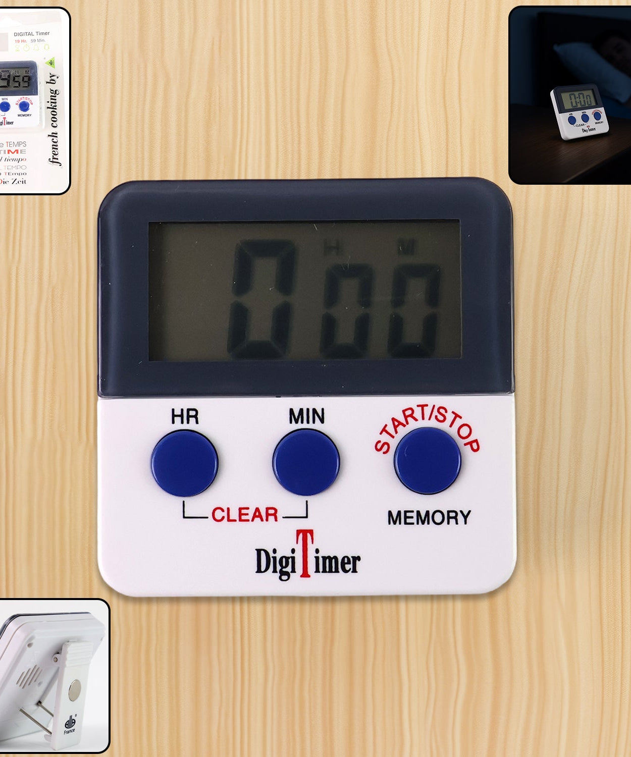 Digital Kitchen Timer with Alarm | Stop Watch Timer for Kitchen | Kitchen Timer with Magnetic Stand |Timer Clock for Study