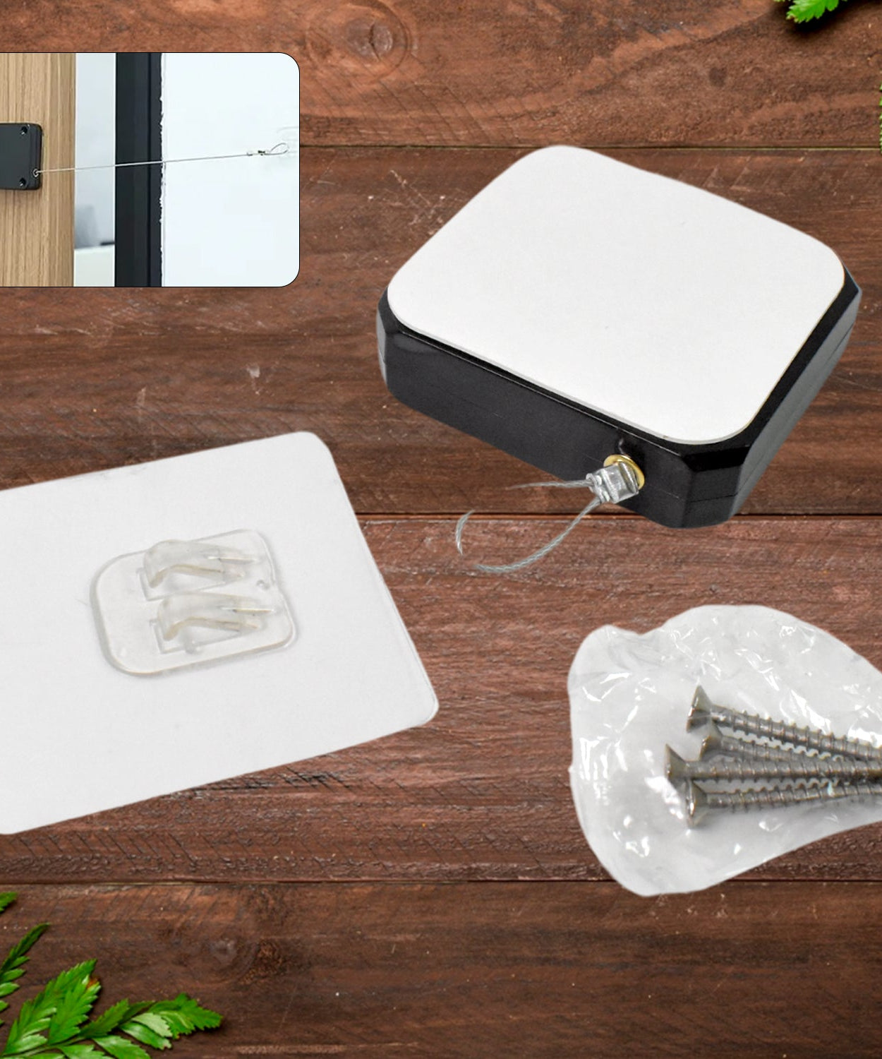 Automatic Door Closer Punch-Free Automatic Sensor Door Closer With 4 Screw