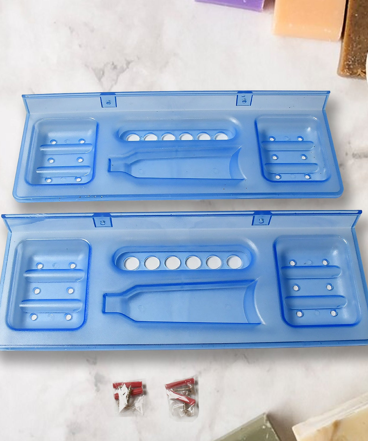 4-in-1 glass soap dish, elegant bathroom design