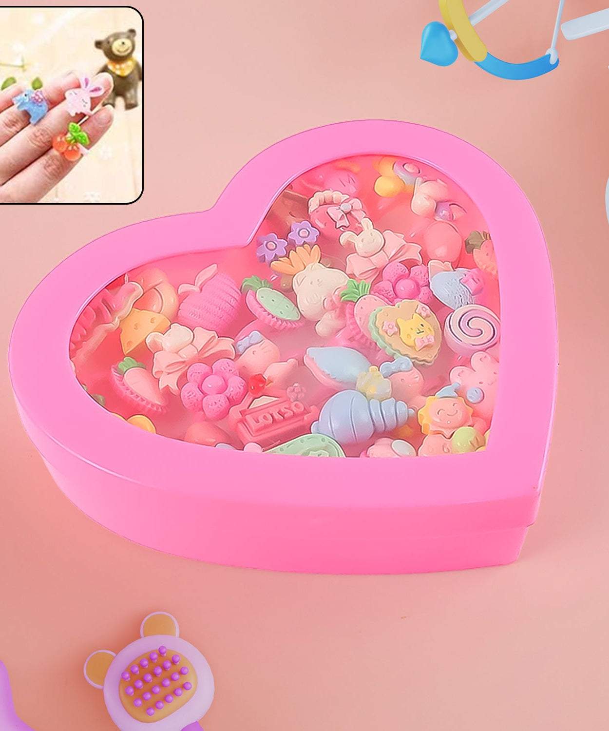 Heart Treasure Kids Ring Set