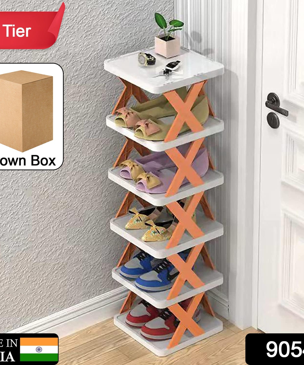 Space-saving shoe organizer