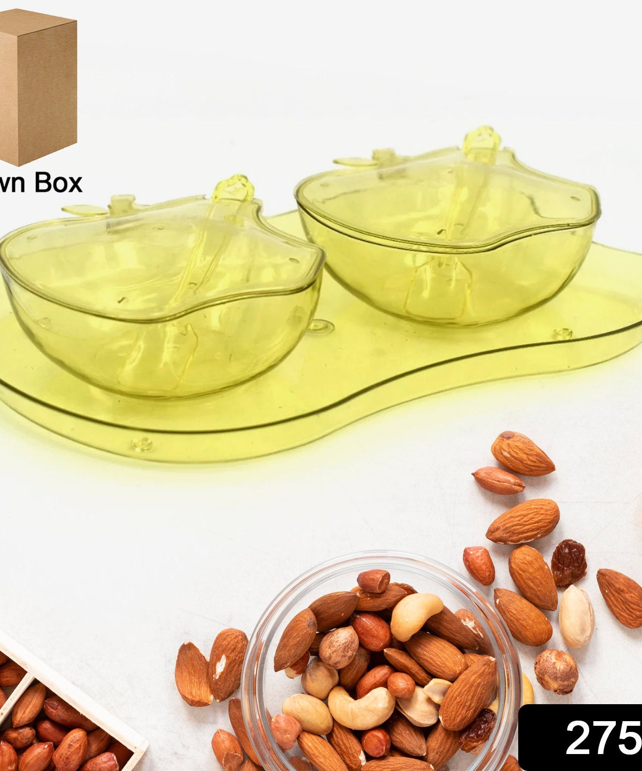 Tray bowl in apple shape