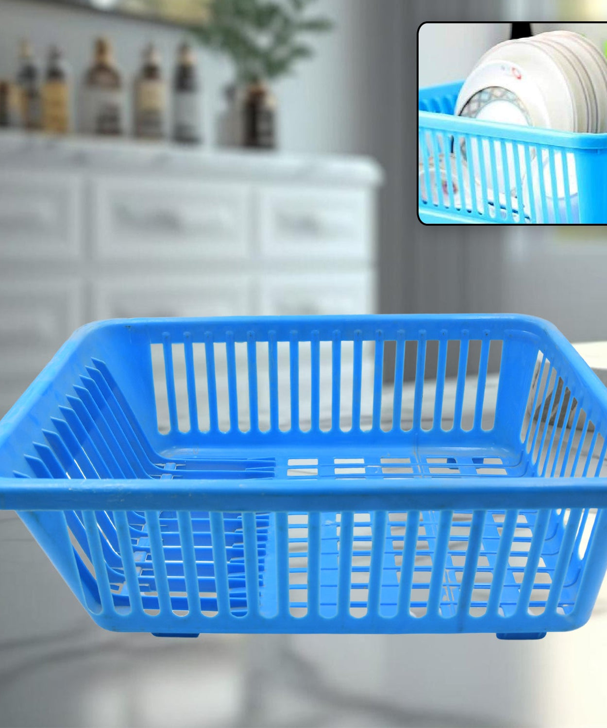 Kitchen drainer rack close-up