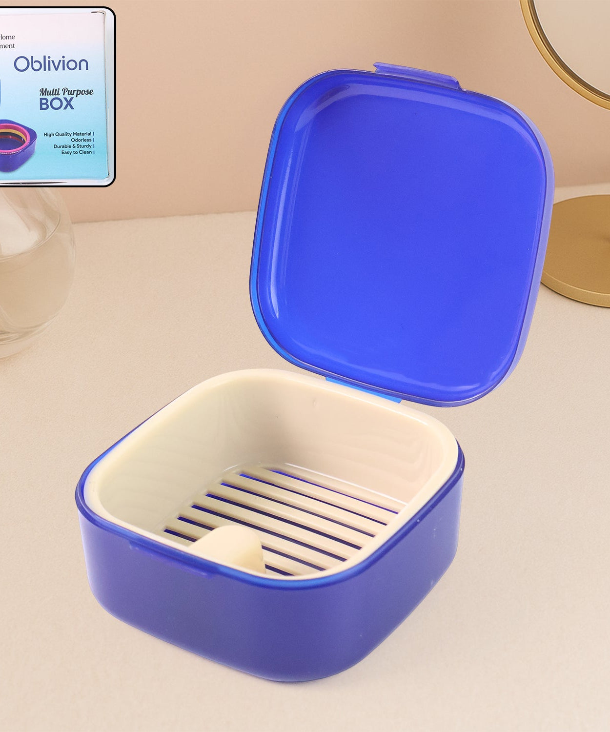 Oblivion Blue Storage Box with Lid