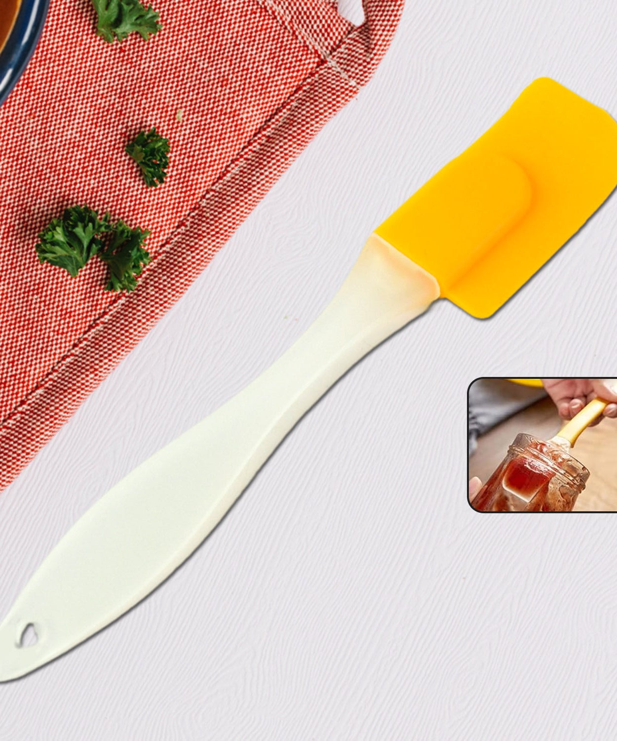 Silicone Cooking Spatula for Baking (1 Pc / 18 Cm)