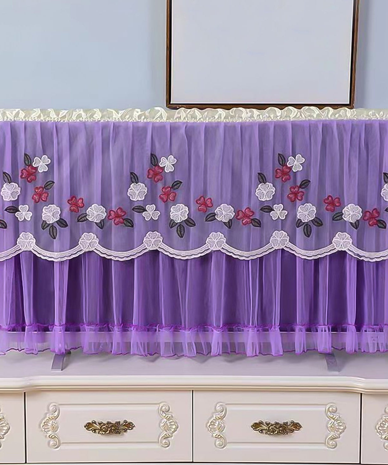 Dustproof Cover For Indoor, TV Screen Protector Cloth Cover (42 Inch / Mix Color)