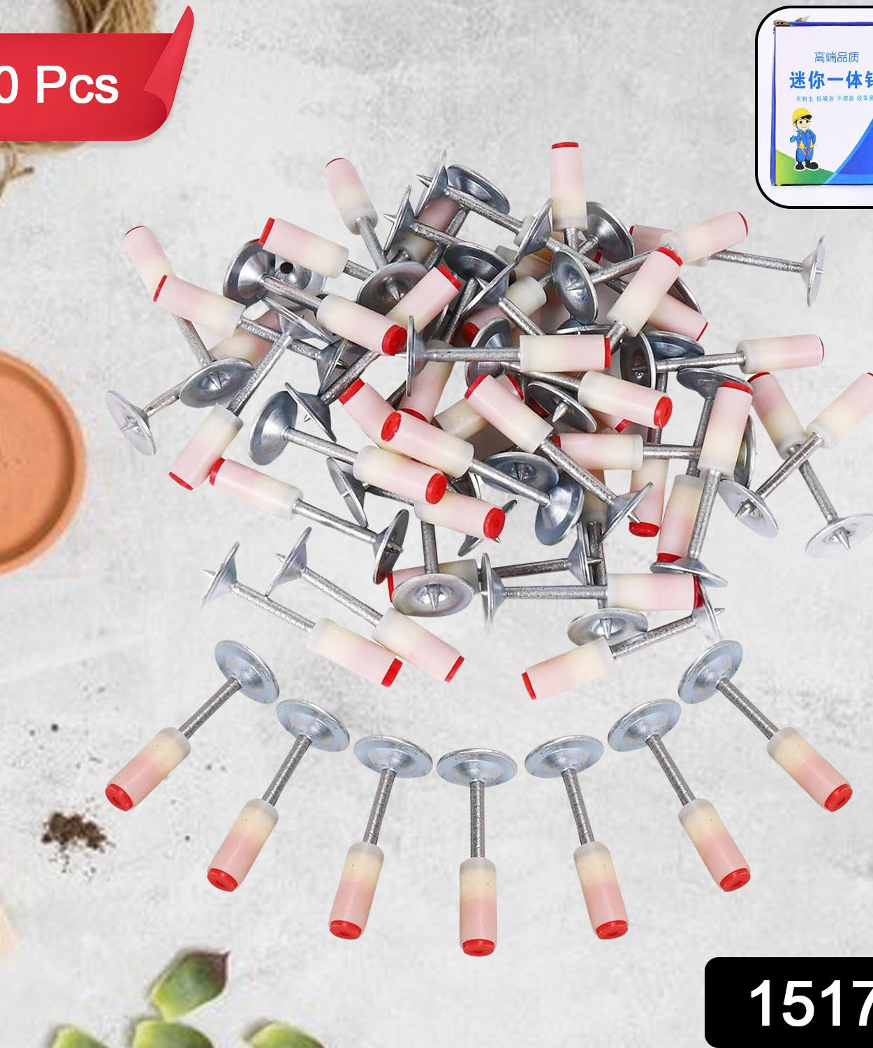 Round Nails for Mini Steel Nails For Gun (100 Pcs Set)