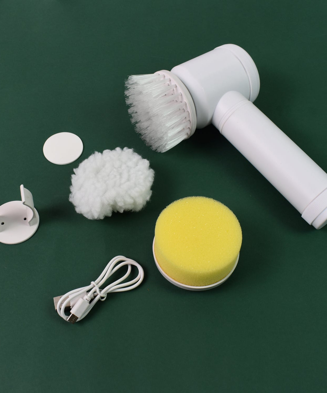 Portable Electric Cleaning Brush with 3 Replaceable Brush Heads (5 In 1)