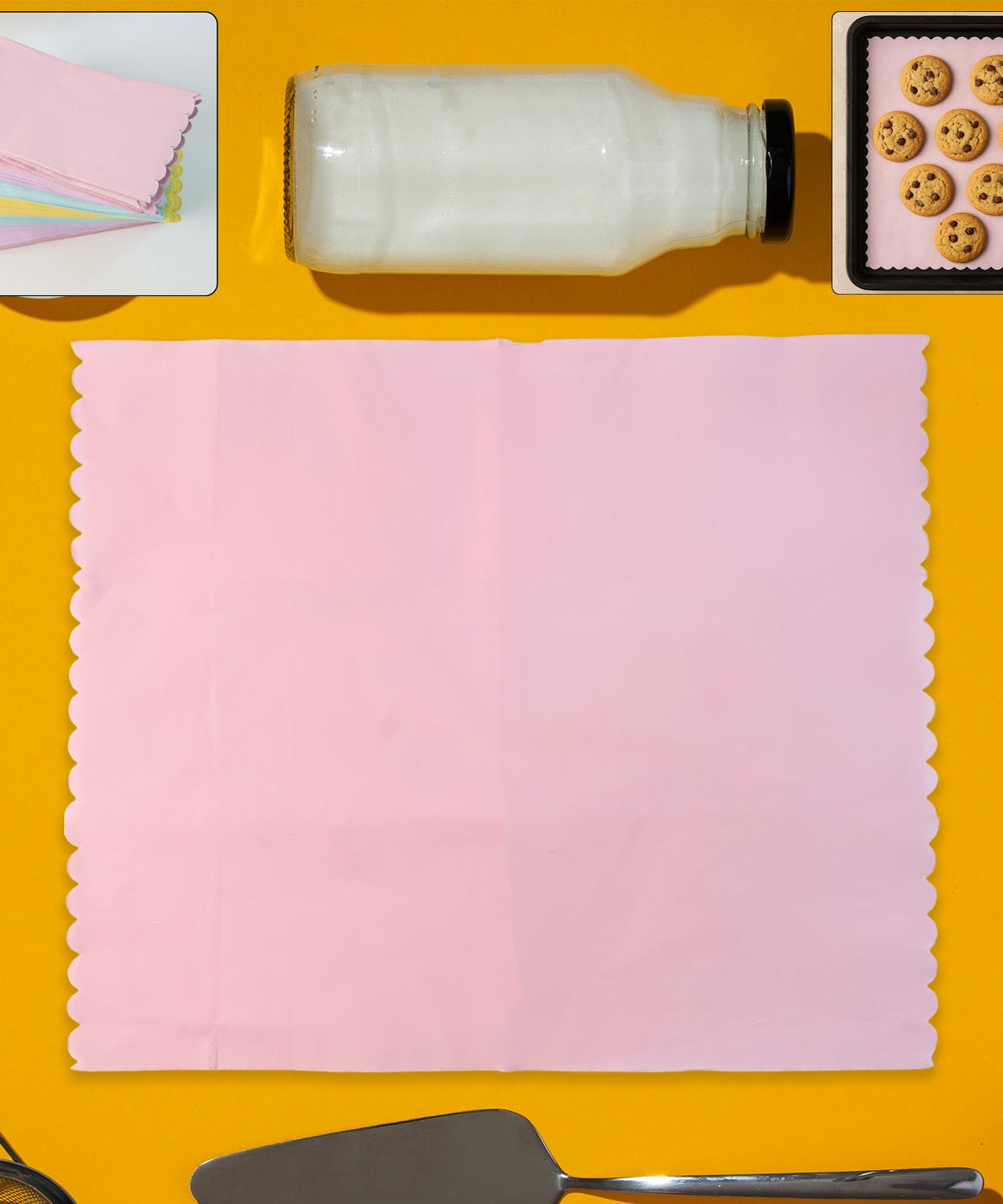 200-Piece Multi-Color Oil-Absorbing Baking Paper Sheets