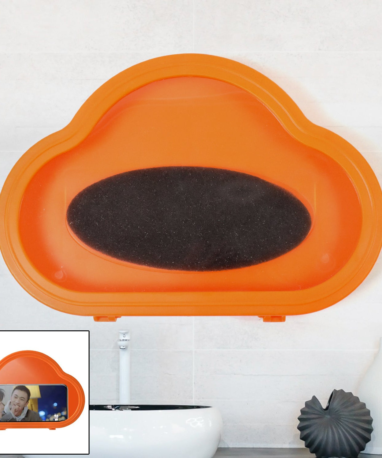 Smartphone / Mobile Stand, Waterproof Case, Smartphone Stand Case (1 Pc/ Orange)