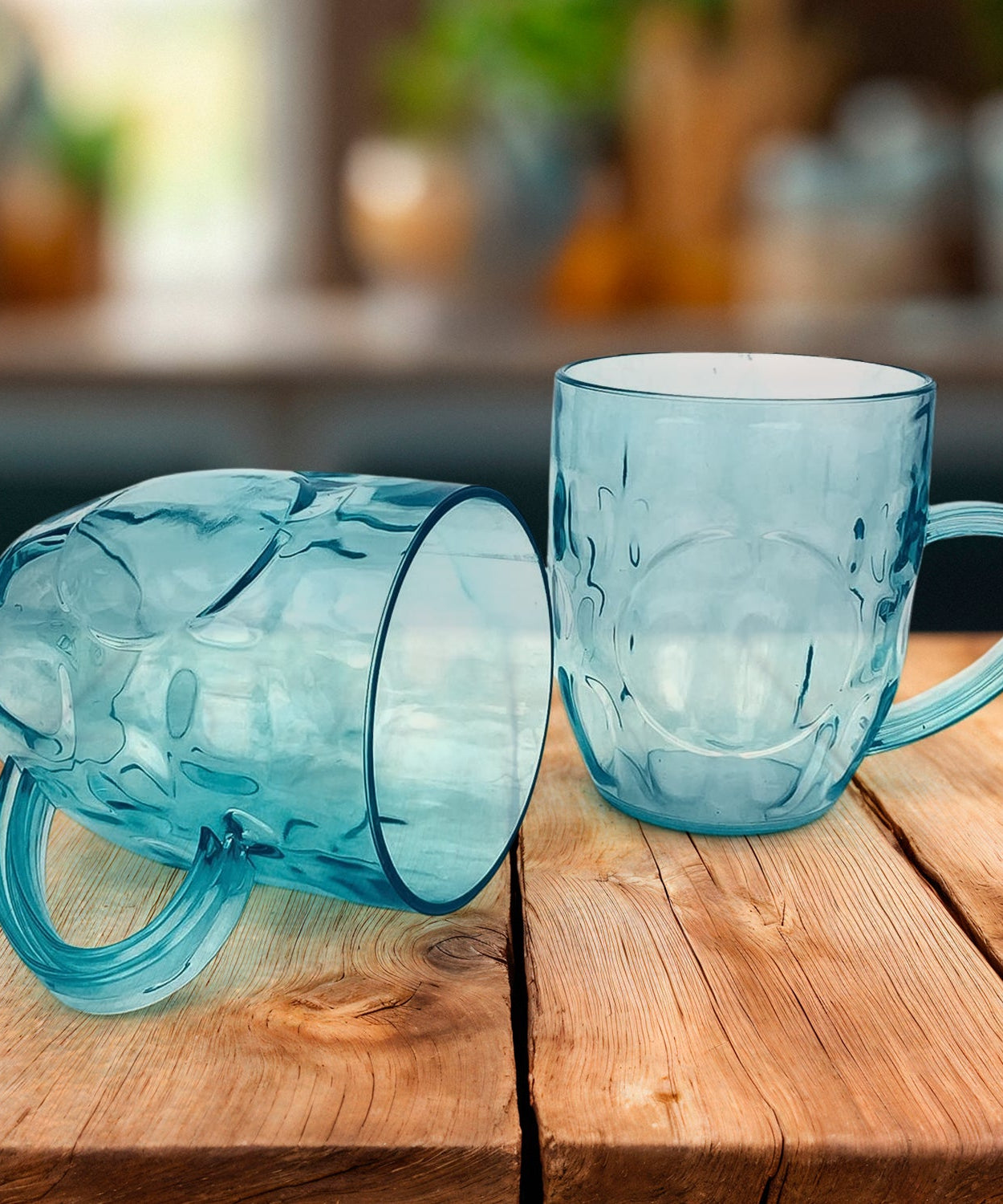 Apex Shake Mug Set – 2 Pieces Durable Plastic Mugs (350ml) Approx