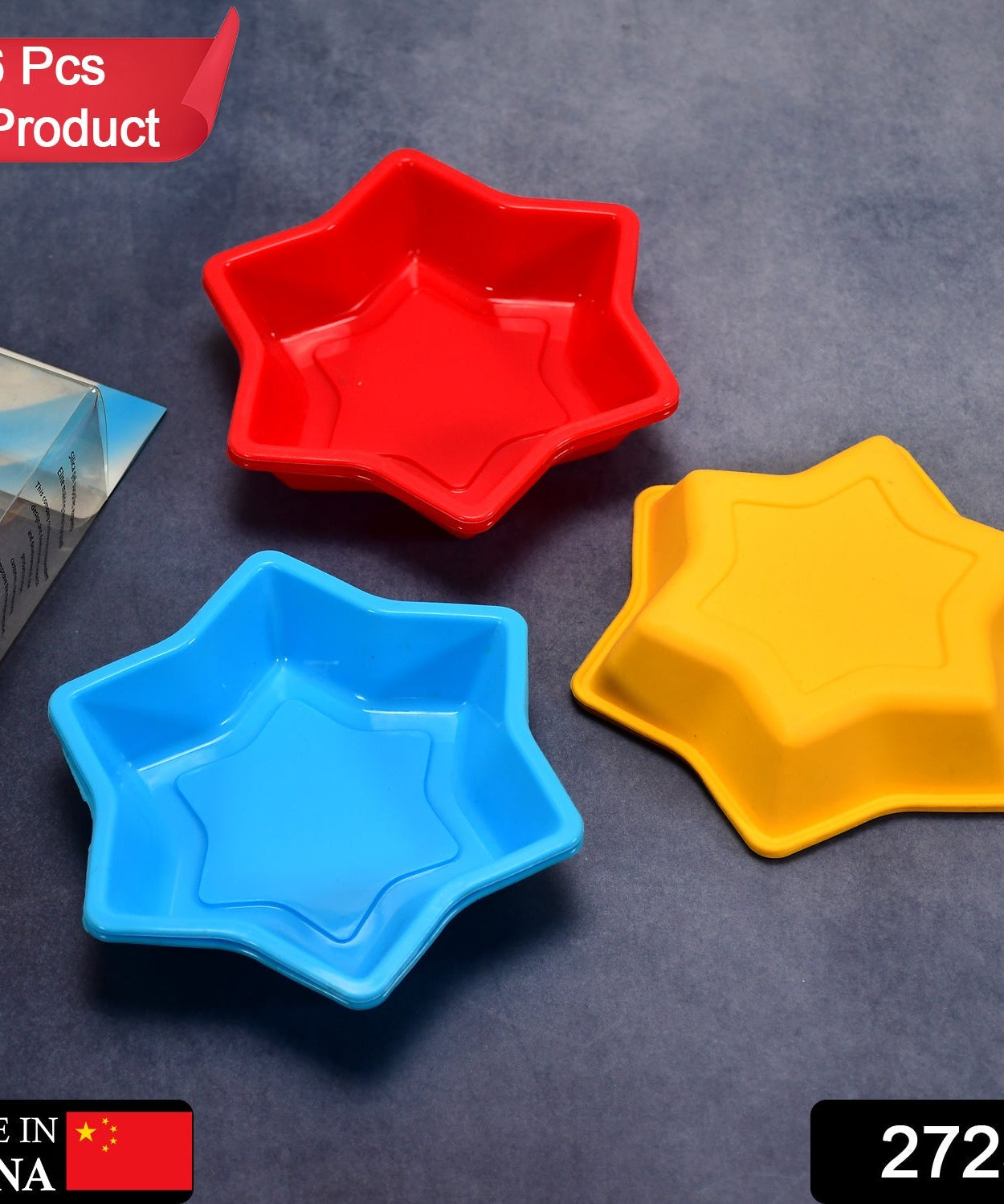 Silicone mold for star shapes