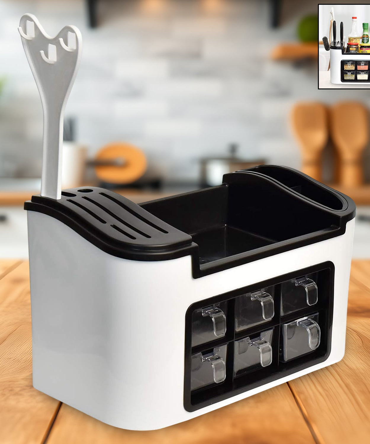 Aroma Stack 6-Jar Spice Rack