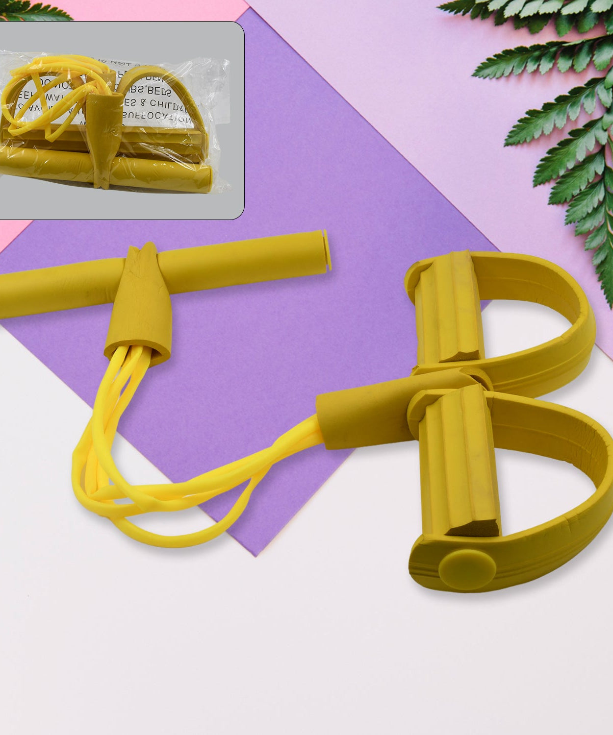 Heavy-duty pull rope exerciser for strength training.