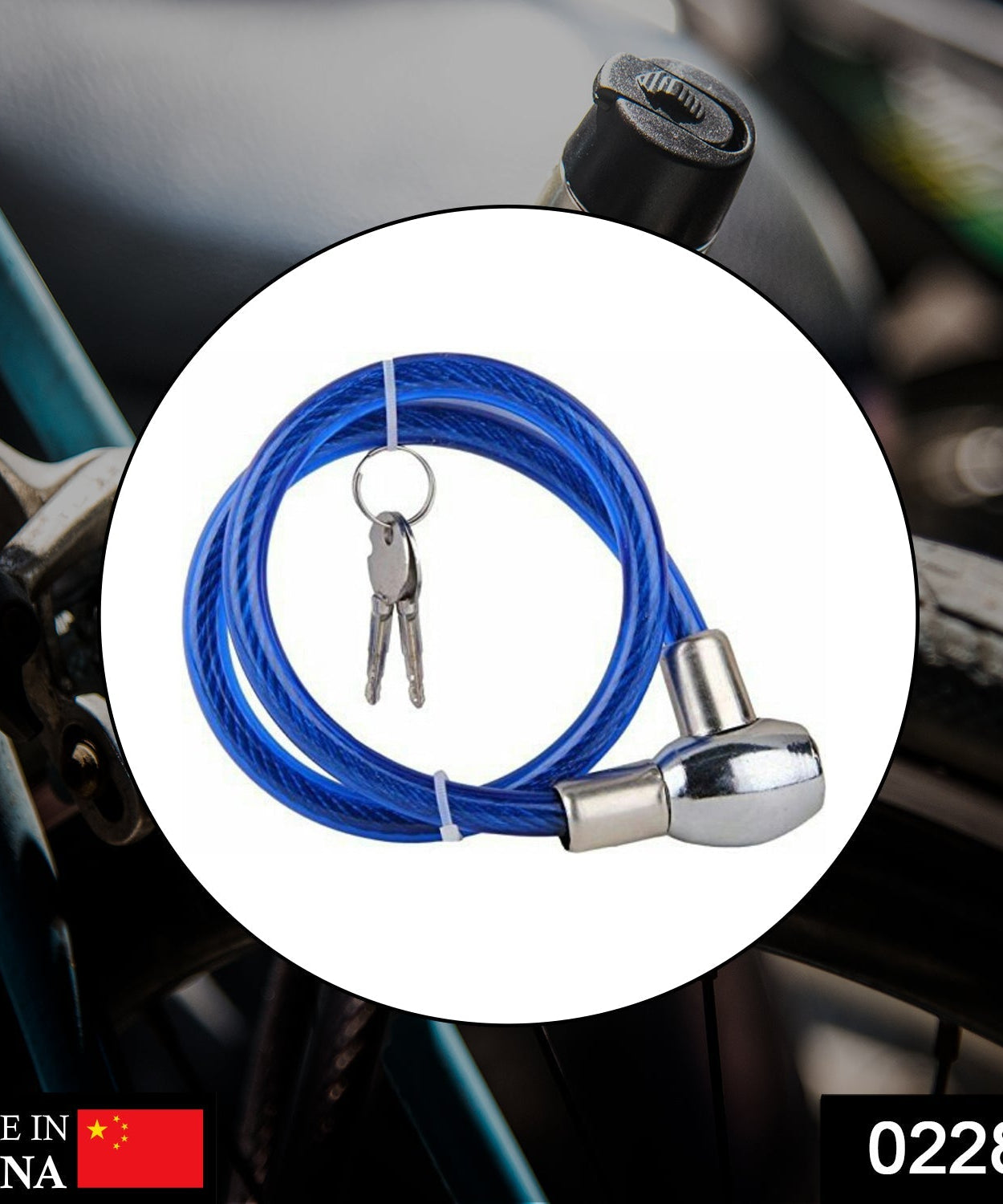 Steel cable lock for luggage