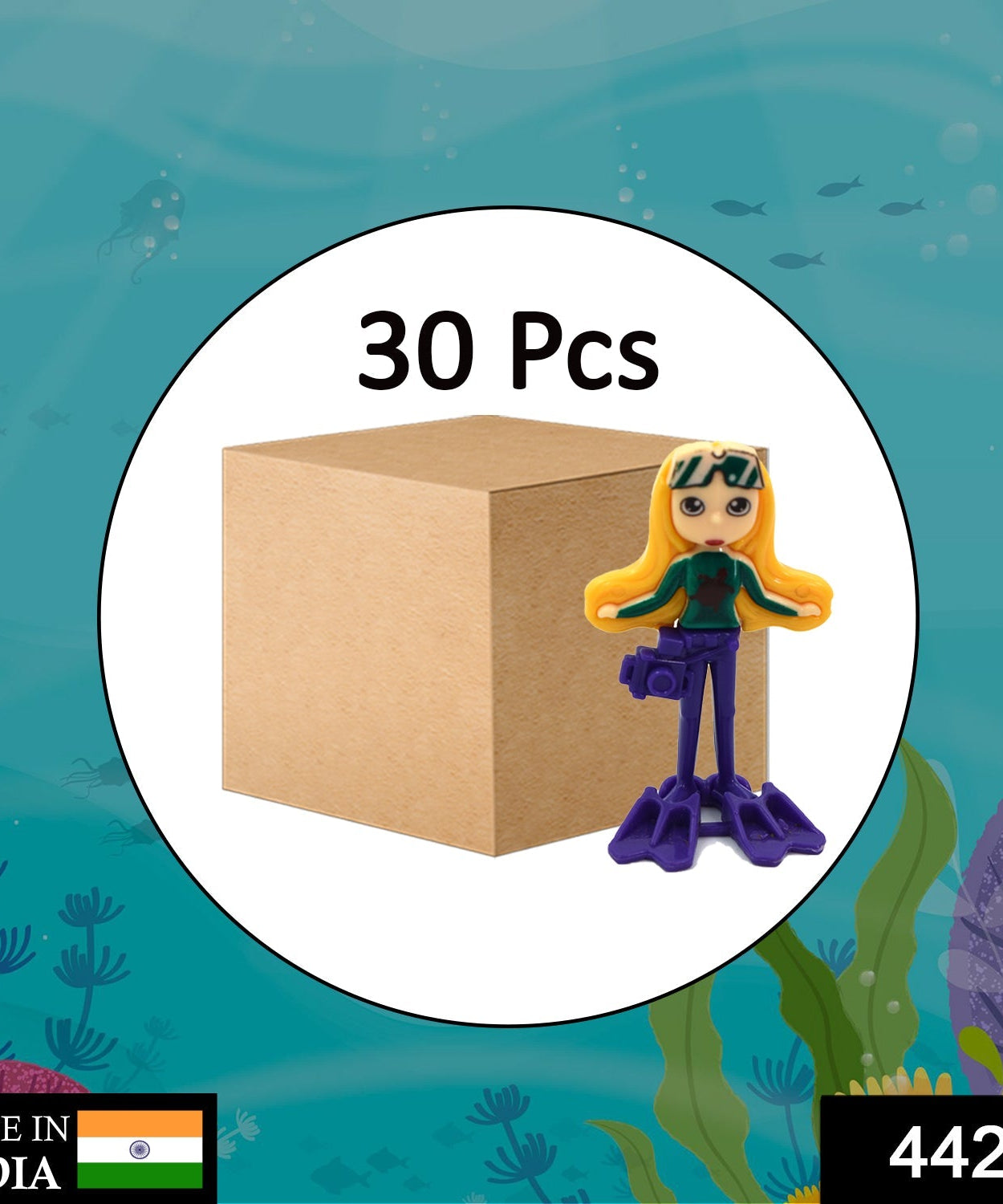 30-piece mermaid dolls set