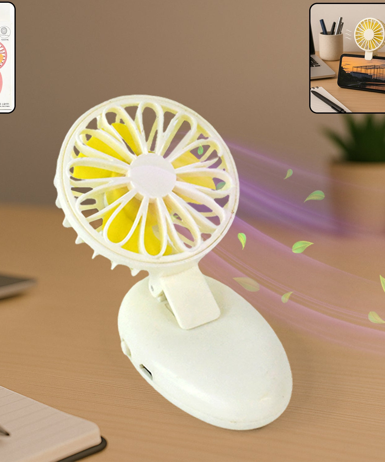 Mini USB Handheld Fan, Portable Rechargeable Mini Fan for Home, Office, Travel and Outdoor Use (1 Pc)