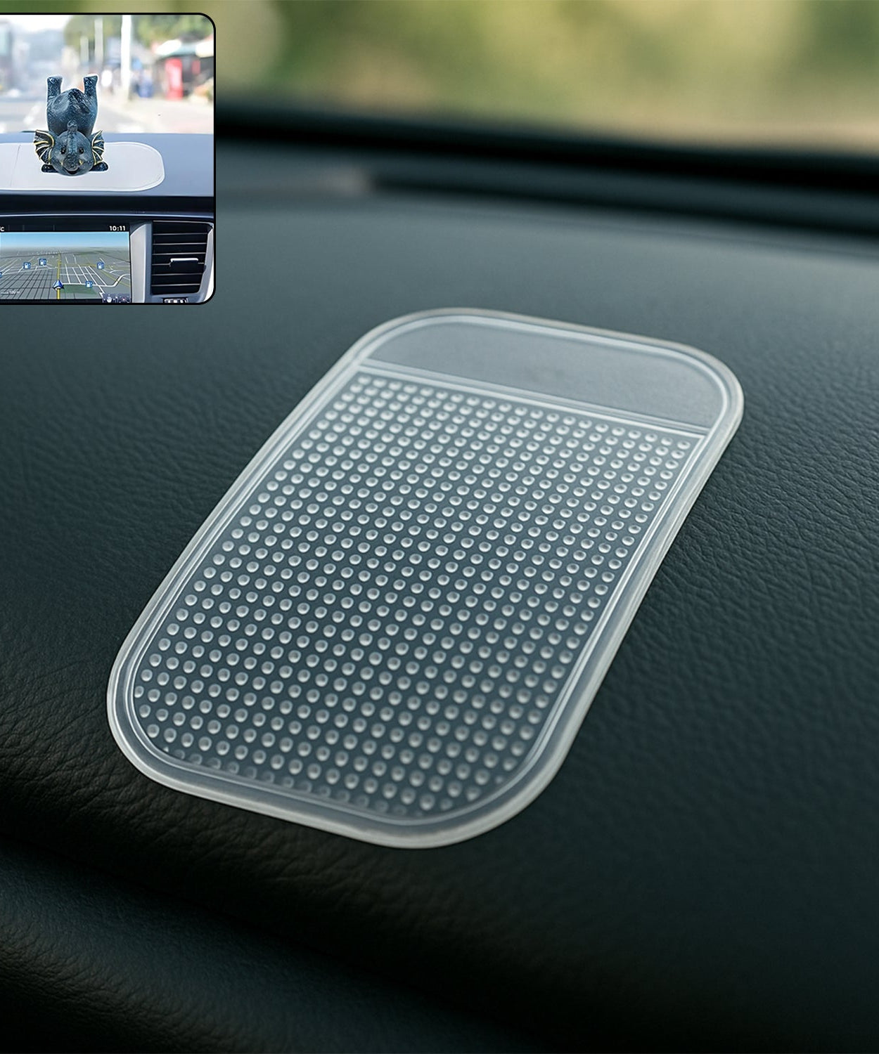Large Transparent Anti-Slip Dashboard Mat for Car 