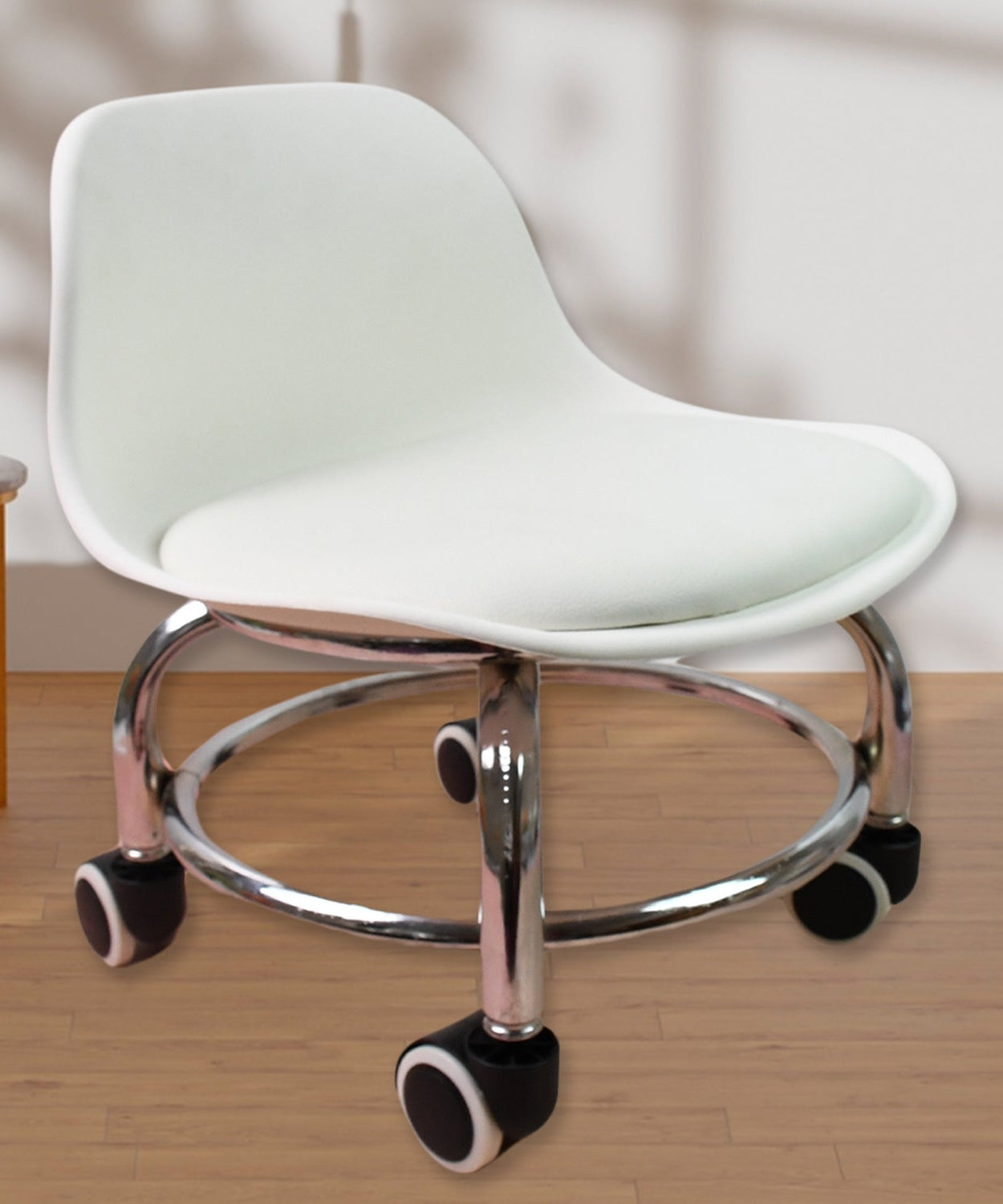 Heavy Duty Round Rolling Stool with Wheels Pedicure Stool (1 pc)