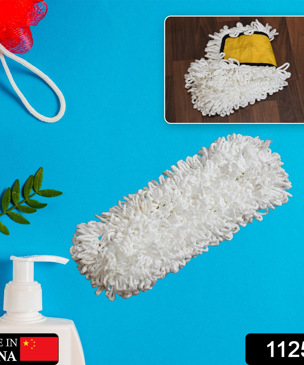 Dust mop head refill for cleaning and maintenance