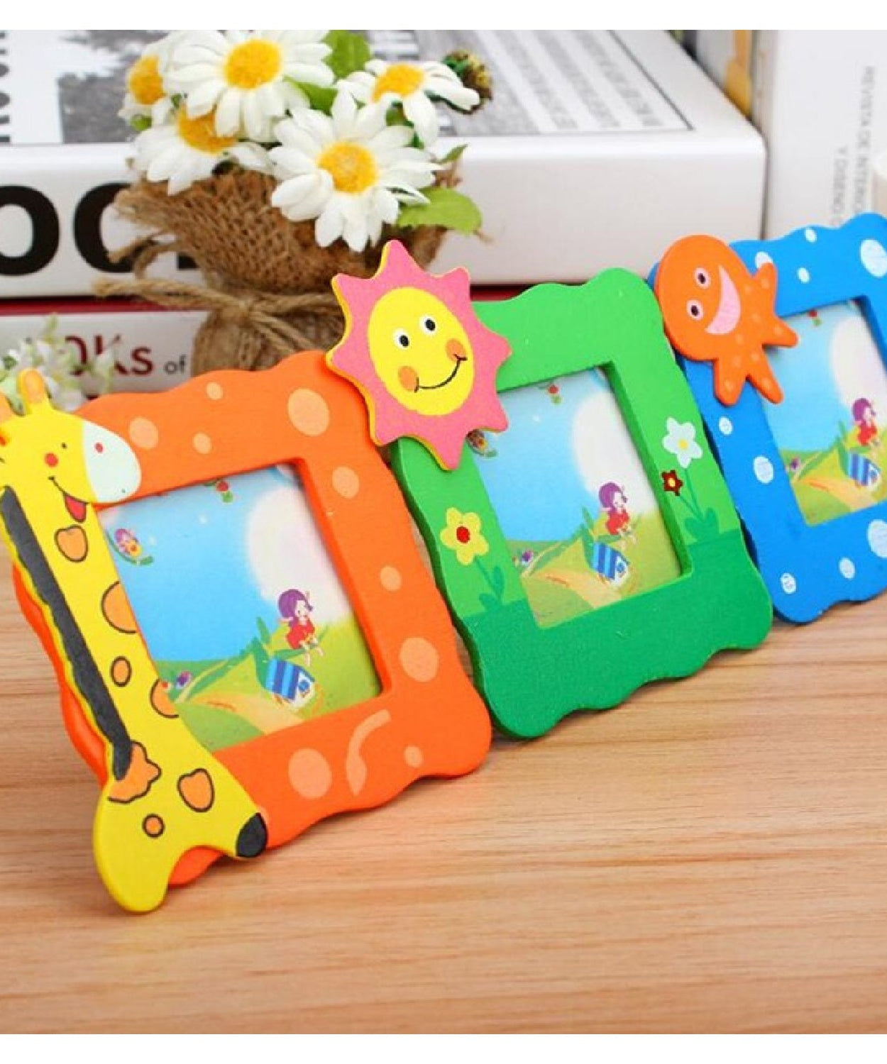 Decorative table photo frame for living room.