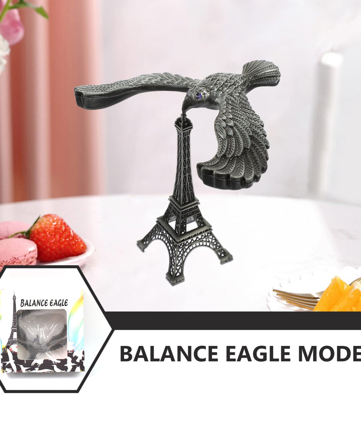 Eiffel Tower Balancing Bird Sculpture