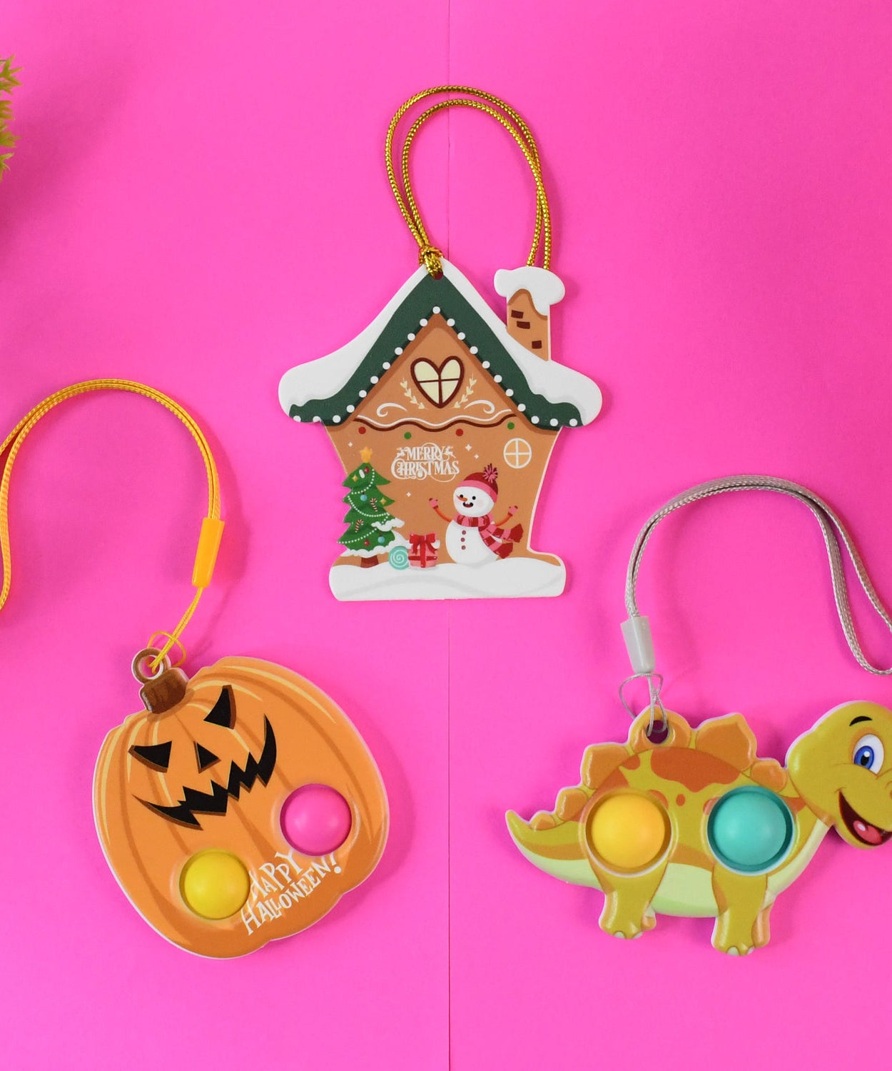 Silicone Push Bubble Fidget Keychain Toy (1 Pc)