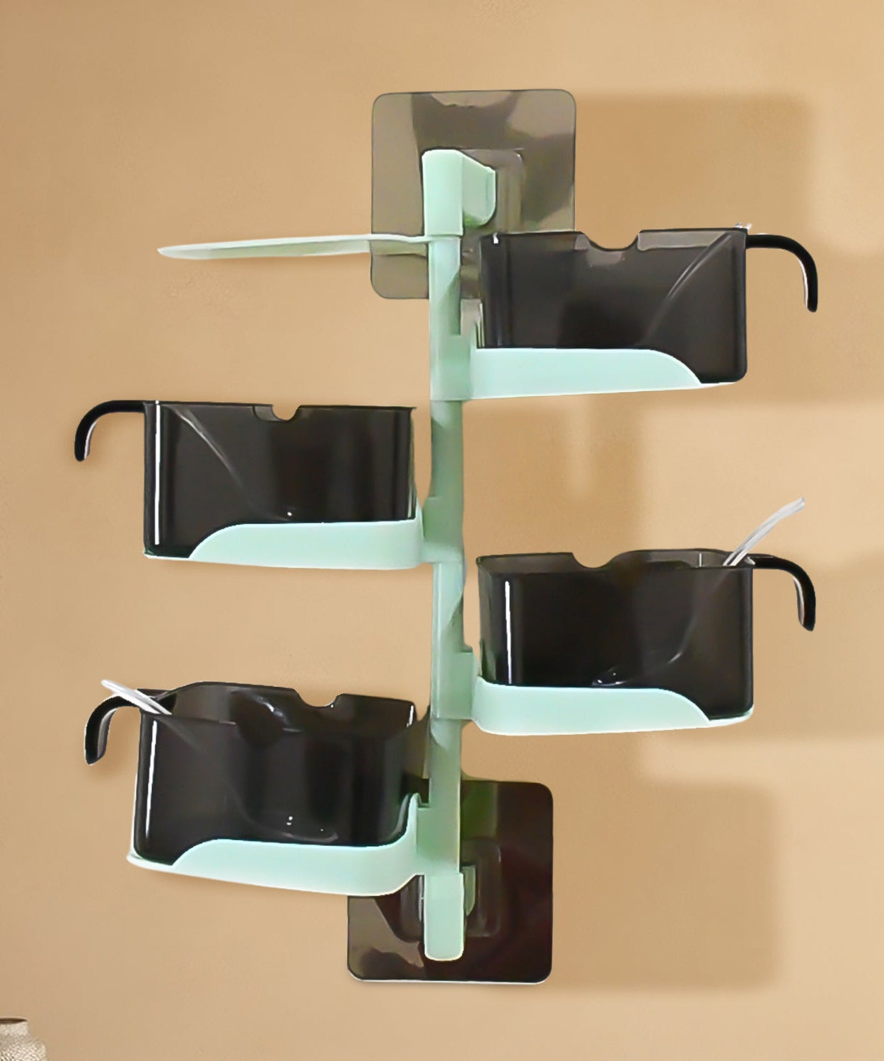 Rotating Spice Rack with 5 Sections