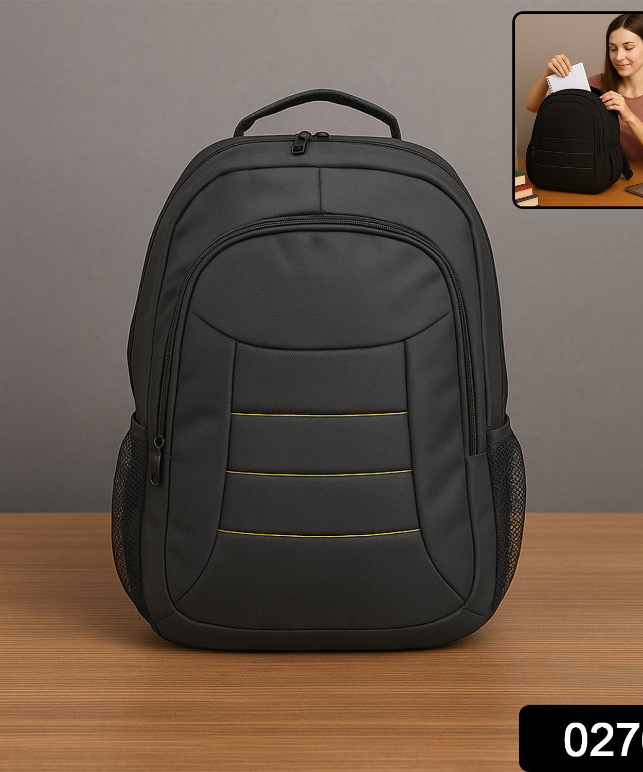 Lightweight Water-Resistant Laptop Bag with Pockets & Adjustable Strap