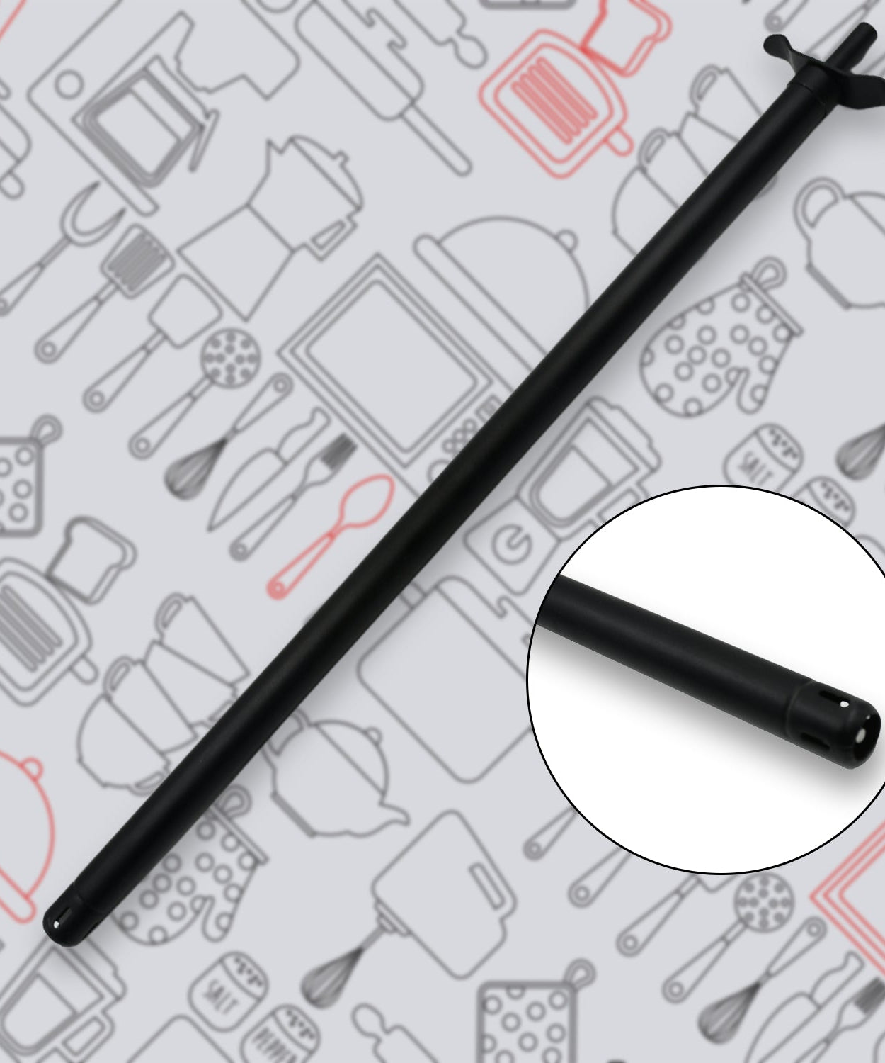 Big Stainless Steel Gas Lighter, Long Spark Unbreakable Lighter for Kitchen Stove (46 cm)