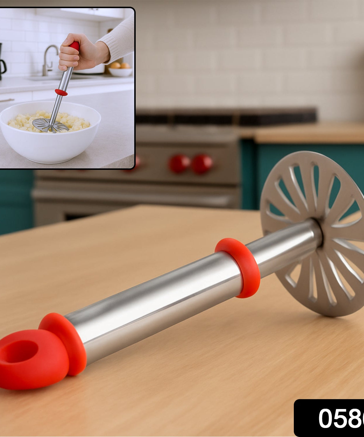 Stainless Steel Potato Masher, PauBhaji Masher