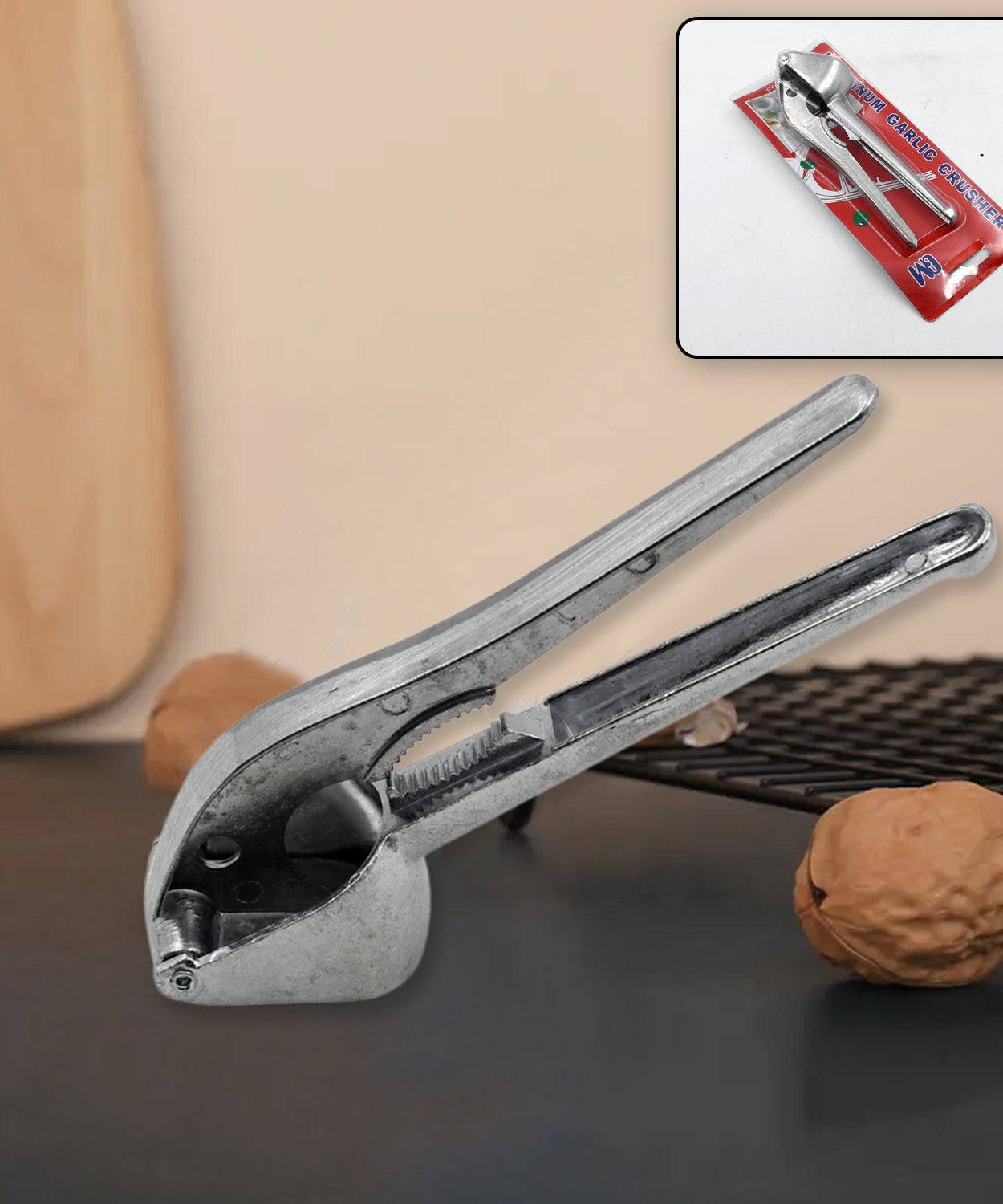 Durable garlic press, dishwasher safe