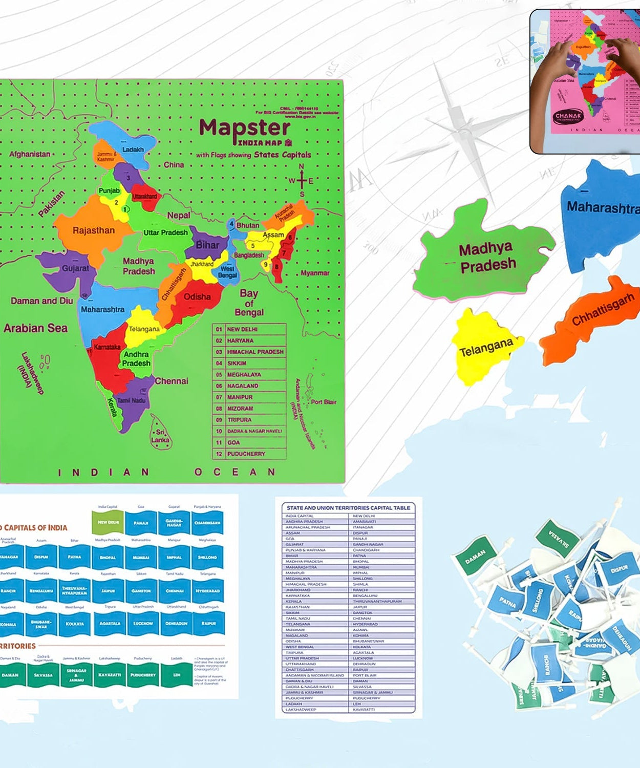 Aditi Mapster India Map Puzzle