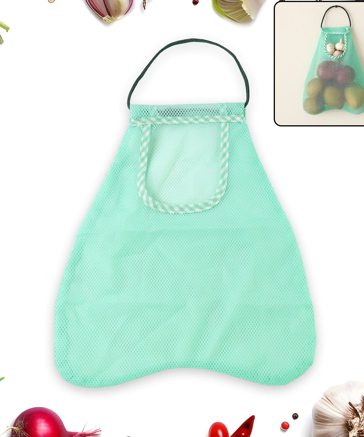 Wall Mounted Mesh Storage Bag