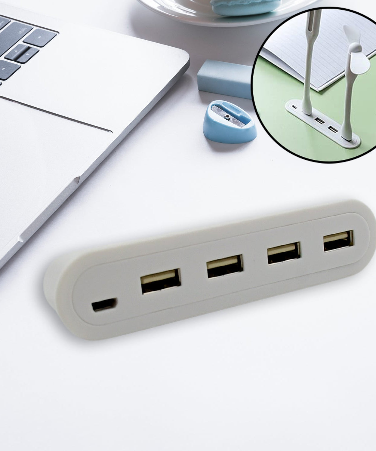 4in1 hub is USB For Pen drive, Mouse, Keyboards, Camera, Mobile, Tablet, PC, Laptop, TV, Study table, CHARGING Extension HUB Portable (1 pc)