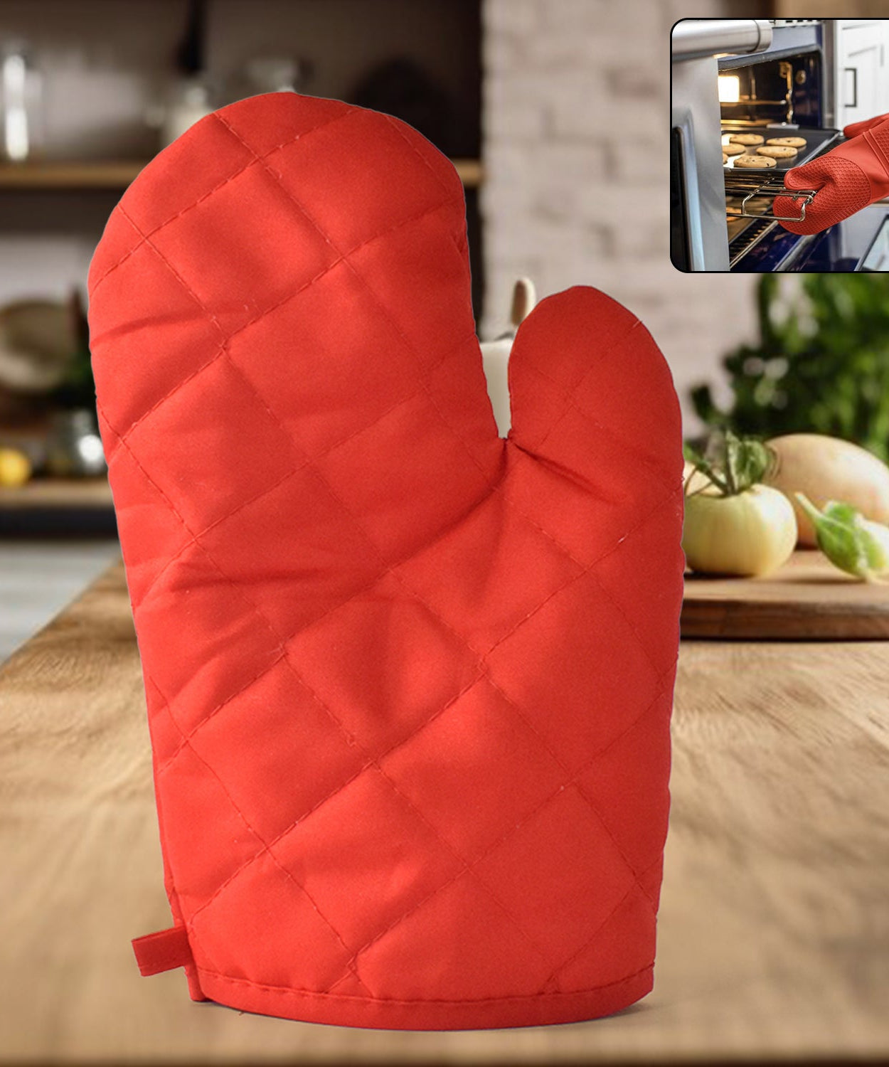 Heat Resistant Non-Slip Oven Mitts / Gloves (1pc)