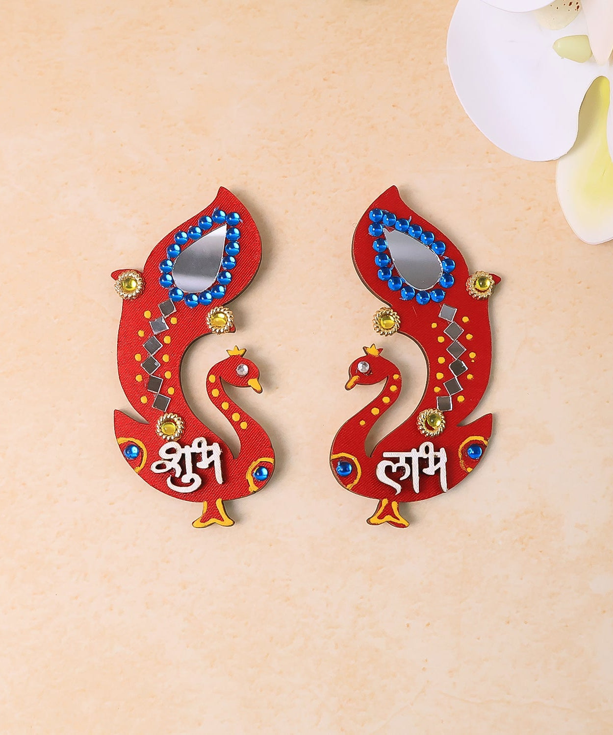 Handcrafted Wooden Shubh Labh