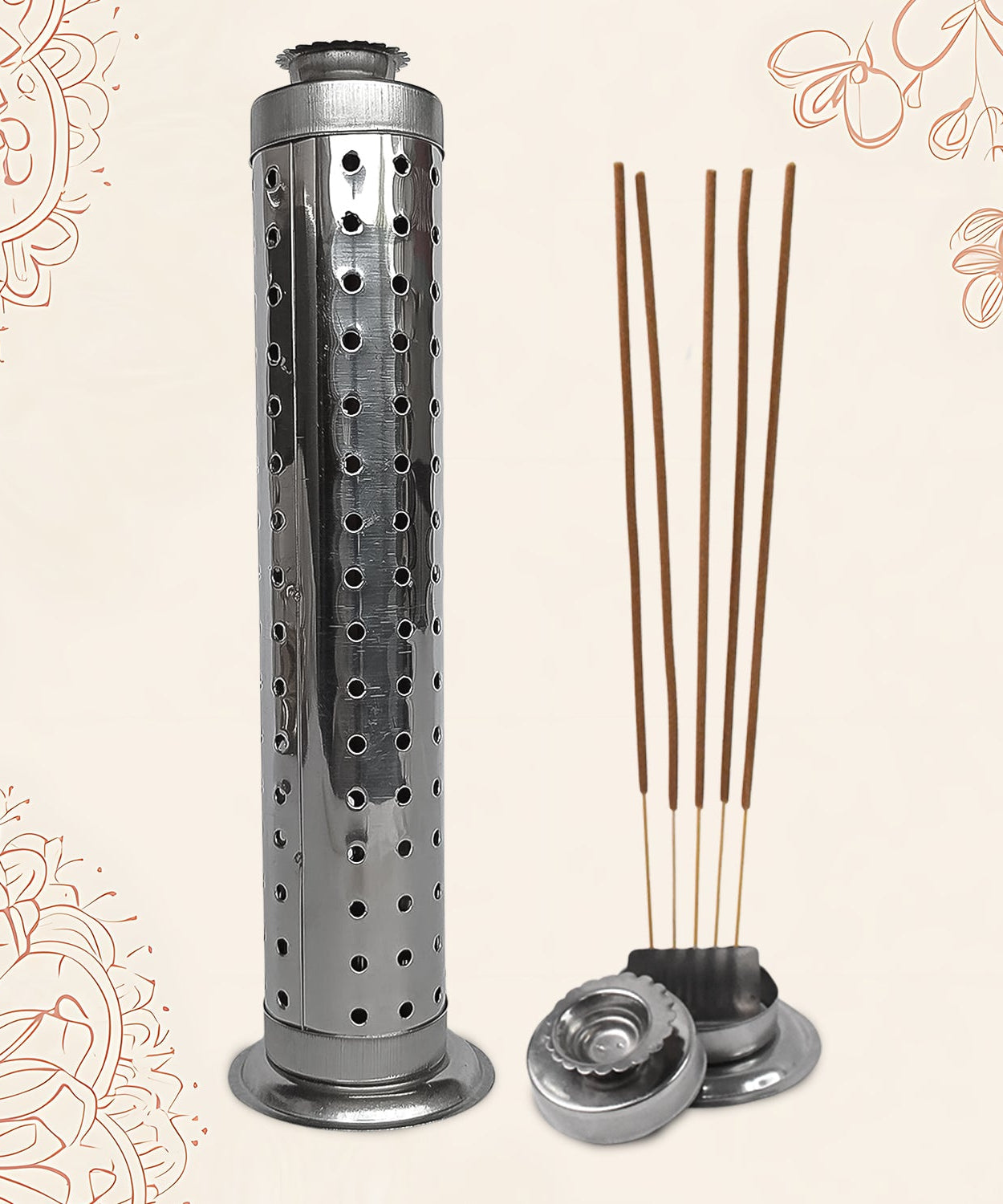 Shree Steel Incense Holder