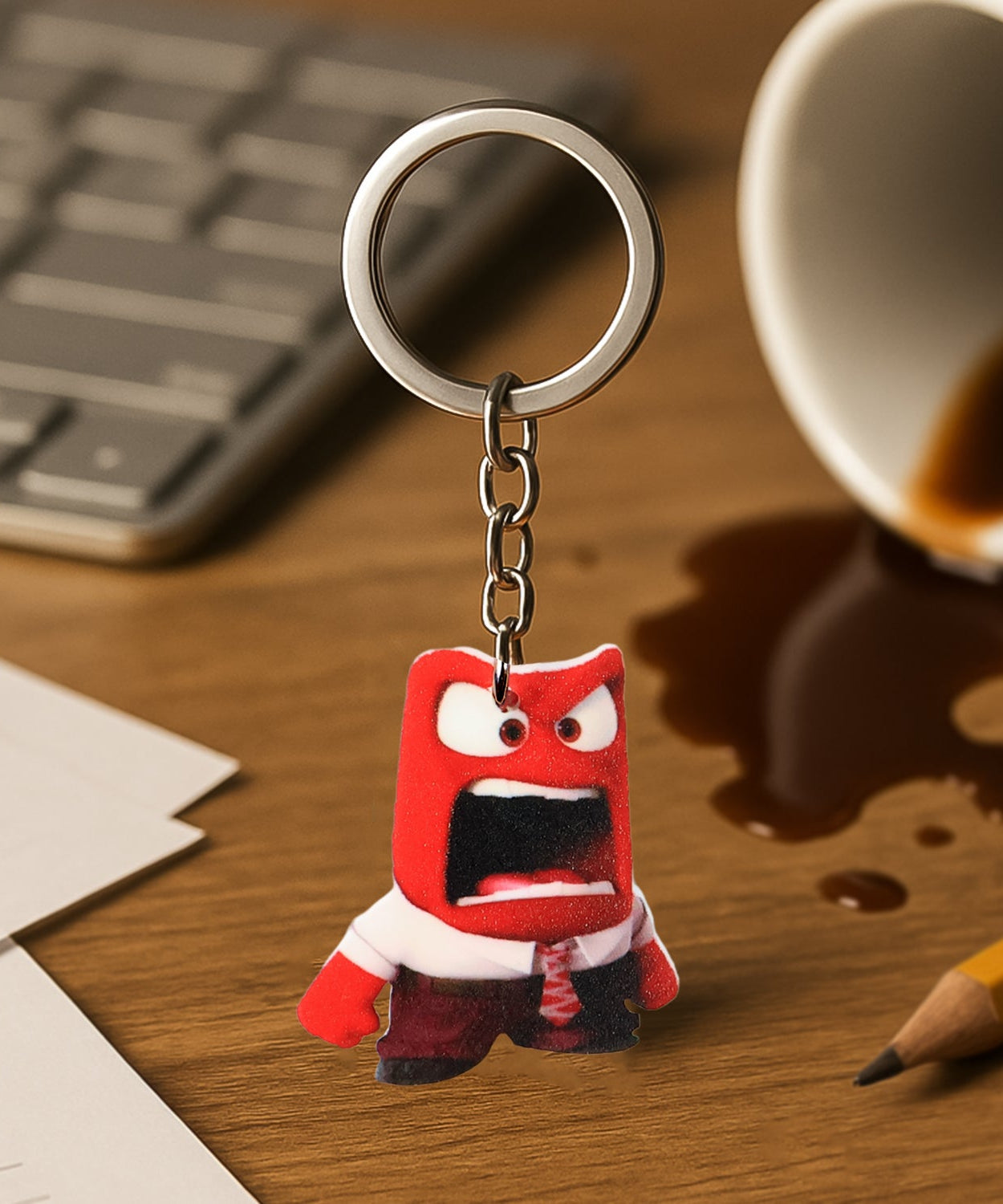 Funky Animated Acrylic Keychain